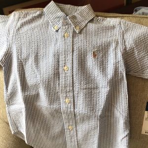 Boys 2T seersucker shirt